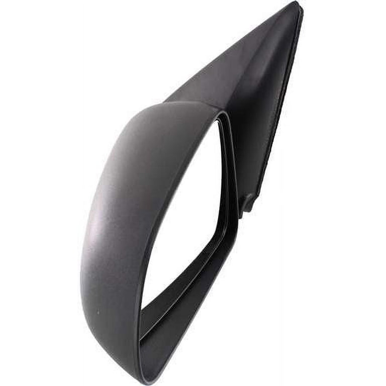 Driver Side Mirror For Dodge Dakota / Mitsubishi Raider 2005-2011 - Textured Black, Power, Non-Folding, 5x7"