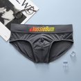 thumbnail image 1 of Men Triangle Underwear Low Rise Fashion Increase Capsular Elasticity Body Bag Hugging Comfortable Briefs Slip Dropshipping gray L, 1 of 6