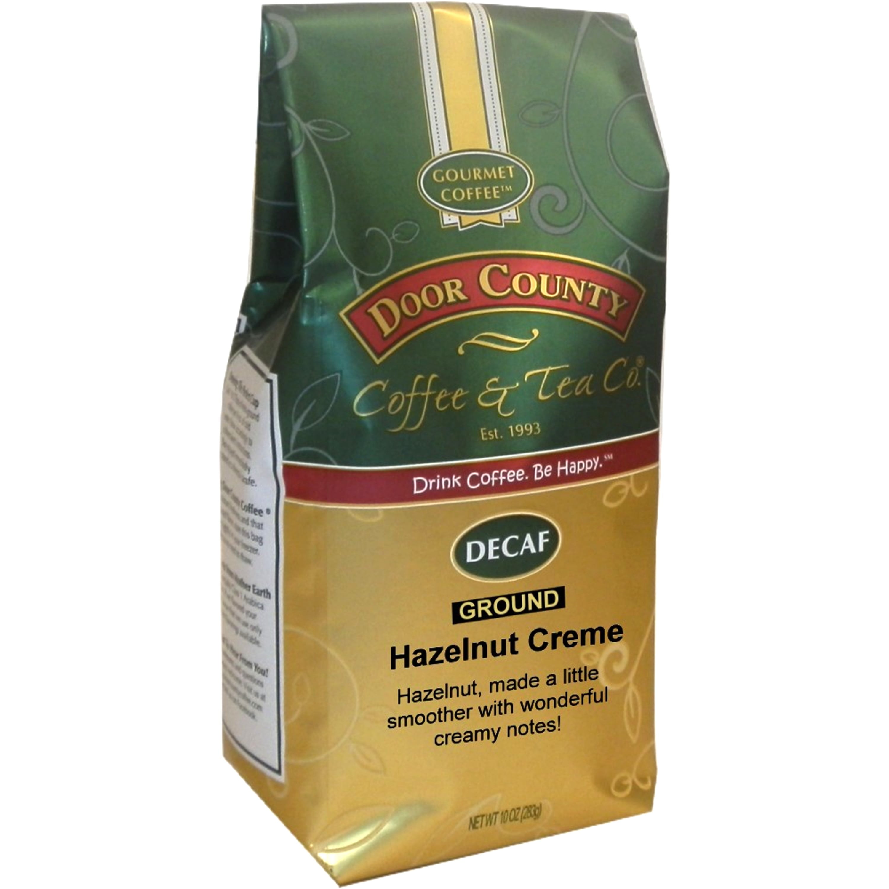 Door County Coffee Decaf Hazelnut Creme 10oz Ground