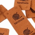 thumbnail image 2 of MasteelfCA 50pcs Handmade Leather Labels Leather Tags Handmade Clothes Labels Sew On Labels, 2 of 9