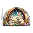 thumbnail image 3 of Deeceymbur Semi Circle Absorbent Waterproof Door Mat for Inside Front Door Entryway Rug Non Slip Back Washable Decor Carpet Kitchen Bathroom Living Room, 3 of 6