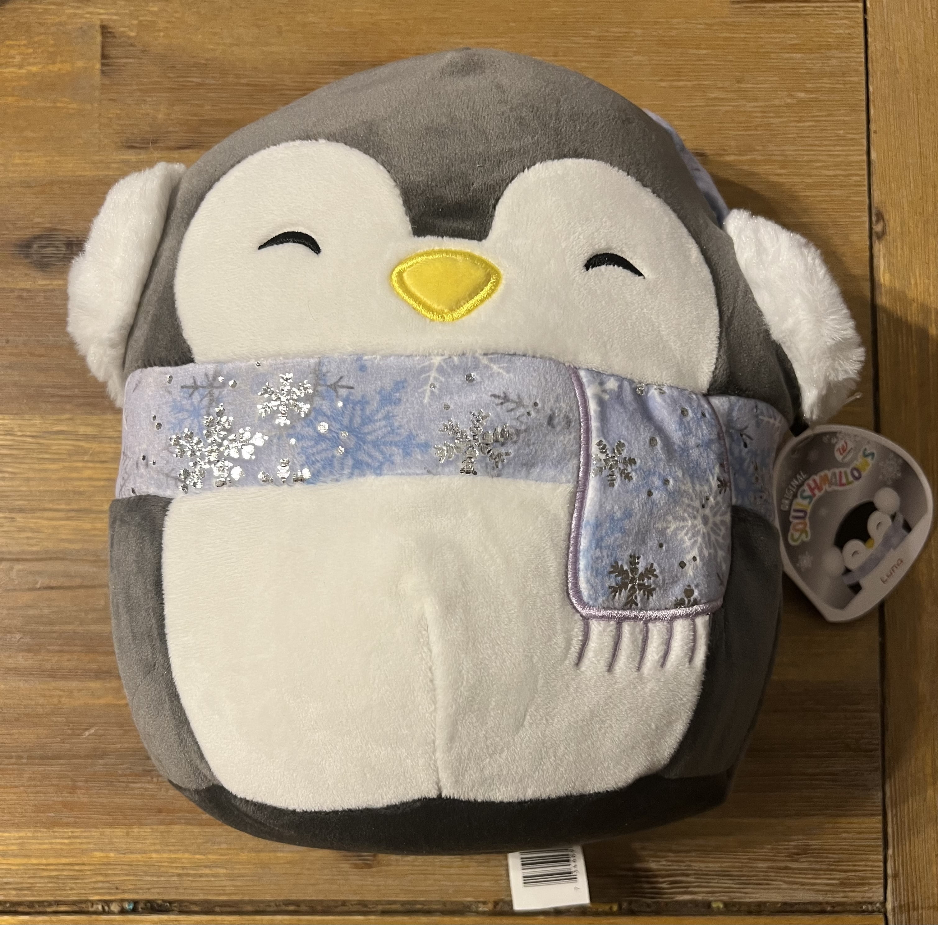 Squishmallow Official Kellytoy 5'' Luna The Penguin Squishy Plush Toy Animal 