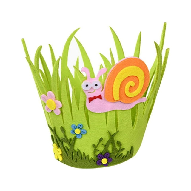 Hermosa canasta de huevos de Pascua, canasta para guardar dulces, decoración de Pascua, centros de mesa, Caracol