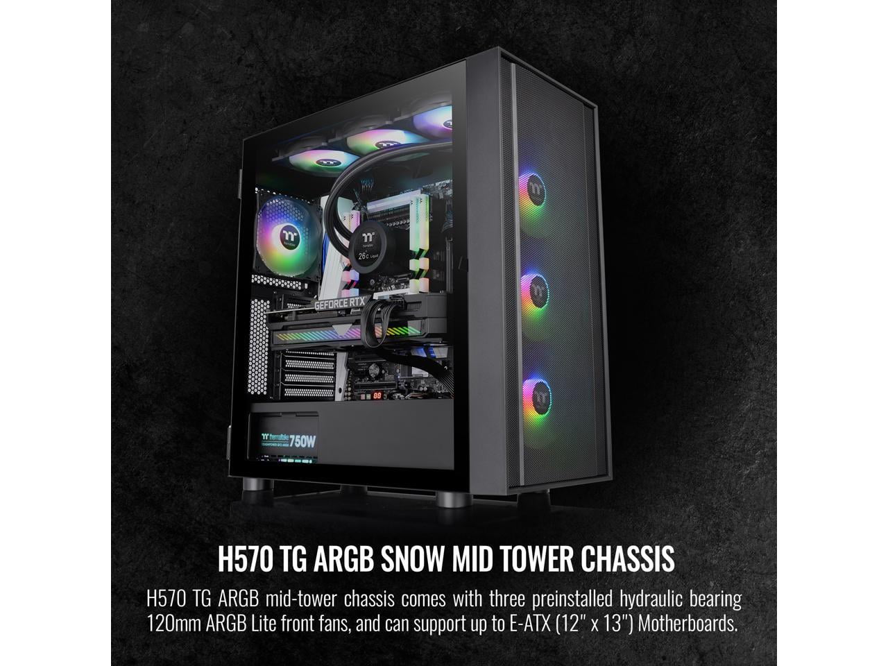 Thermaltake H570 TG Computer Case Global Version Black