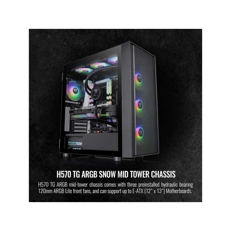 Thùng Máy Thermaltake H570 TG ARGB Black - NETWORK HUB