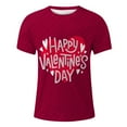 thumbnail image 2 of CONZONE Mens Valentines T-Shirts Short Sleeve T Shirts for Men Casual Crew Neck Valentine's Day Letter Graphic Lightweight Tees Soft Cozy Athletic Tops, 2 of 3