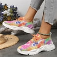 thumbnail image 2 of AUDeals Women Travel Walking Shoes - Lightweight Breathable Mesh Sneakers for Casual Trips and Everyday Motion (Orange, 7), 2 of 8