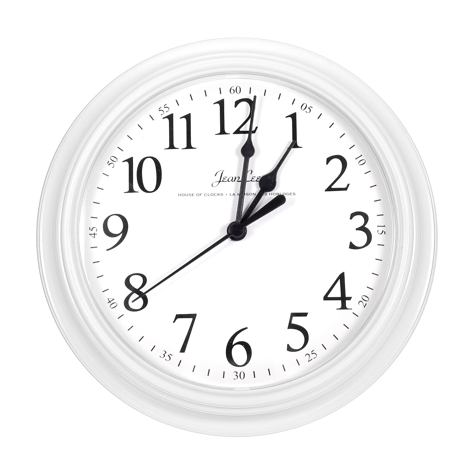 Equity, 10 Inch Traditional Wall Clock, 25201, White - Walmart.com