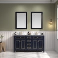thumbnail image 2 of Legion Furniture 60" Blue Finish Sink Vanity Cabinet With Carrara White Top, 2 of 7