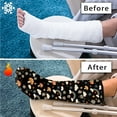 thumbnail image 7 of Jiueut Colorful Mushroom Leg Cast Covers Foot Cast Covers for Shower Adult Size L Waterproof Foot Cast Cover for Swimming Breathable Soft Leg Cast Protector Decorative Cast Covers, 7 of 7