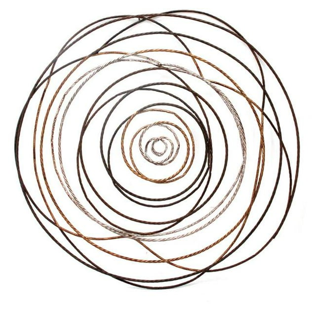 Moes Home Collection HW-1068-37 Décor Mural en Tresse de Fer 40 x 40 Cm