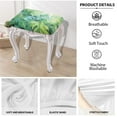 thumbnail image 5 of ZUXONGSY Palm Frond Stool Covers Rectangle 2 Pack Bench Seat Protector with Elastic Bands Spandex Chair Cover Stretch Slipcovers Counter Stool Bar Chair Covers for Dining Room, 5 of 7
