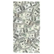 Hundred Dollar Bills Beach Towel, 30"x60", Beach Towel