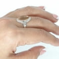 thumbnail image 4 of 925 Sterling Silver Ring Natural Smoky Topaz Handmade Jewelry, 4 of 9