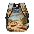 thumbnail image 4 of Fotbe Surreal Desert Eye Landscape Pattern Casual Backpack for School, Travel, and Outdoor Activities - Durable, Lightweight, and Comfortable, 4 of 5