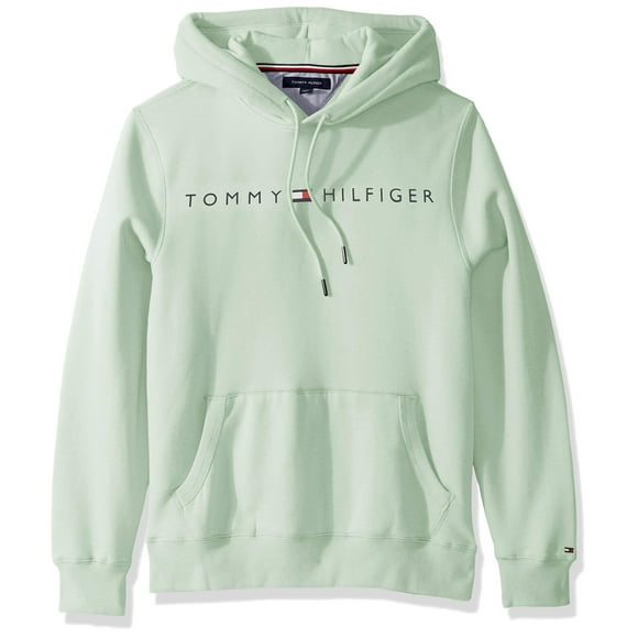 Sudadera con capucha Tommy Hilfiger de manga larga de forro polar con logotipo para hombre