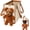 L, variant on Teddy Carrier Bag for Dogs and Cats 2 in 1 Multifunctional Pet Handbag, Portable PU Leather Shoulder Tote with Plush Ears, Cute Travel Carrier for Small Animals Walks and Vet Visits (S)