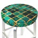 thumbnail image 3 of Disketp Green Mosaic Glass Funda Redonda para Taburete, Funda de Cojín para Silla de Bar Suave y Elástica-14 inch, 3 of 7