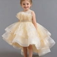 thumbnail image 2 of JCCXIN Girl Dress Puffy Gown Sleeveless Gown With Train For Pageant Performance Recital Party Wedding Lovely 2-3 Years, 2 of 6