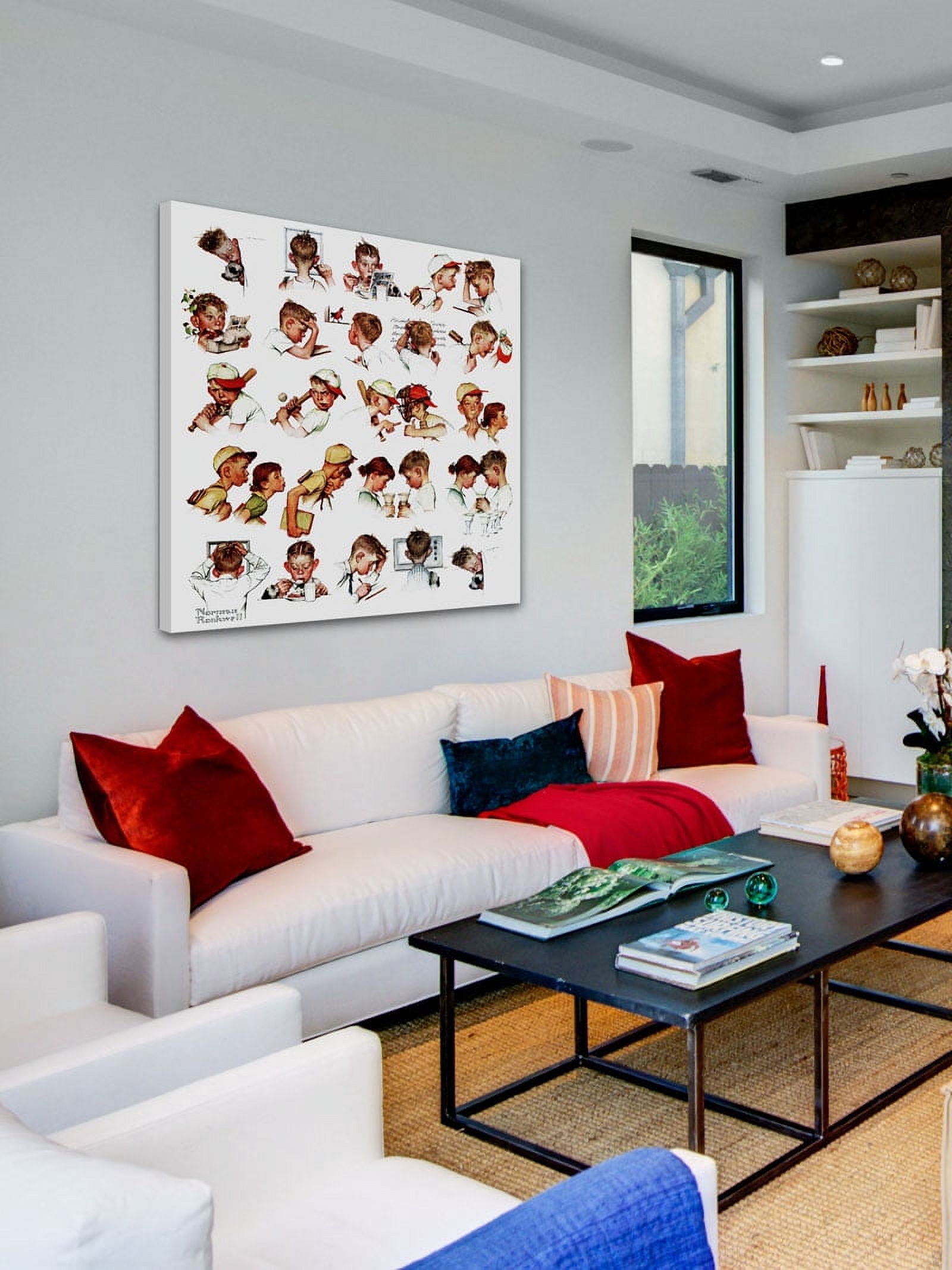 Marmont Hill 'Day In The Life Of A Boy' by Norman Rockwell Painting Print on Wrapped Canvas