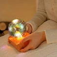 thumbnail image 4 of Lámpara de mesa con luz nocturna de cristal 3D LED, regalo de Navidad para niños, 90 mm estrellado, 4 of 9