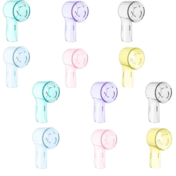 12X For Oral B iO Replacement Heads Toothbrush Covers, Toothbrush Cover Caps for Oral-B Round Electric Toothbrush Head,iO Toothbrush Head Cover for Travel & Home (Mixing Colors)