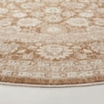 thumbnail image 3 of SAFAVIEH Willow Jaymes Medallion Area Rug, Light Brown/Ivory, 6'3" x 6'3" Round, 3 of 8