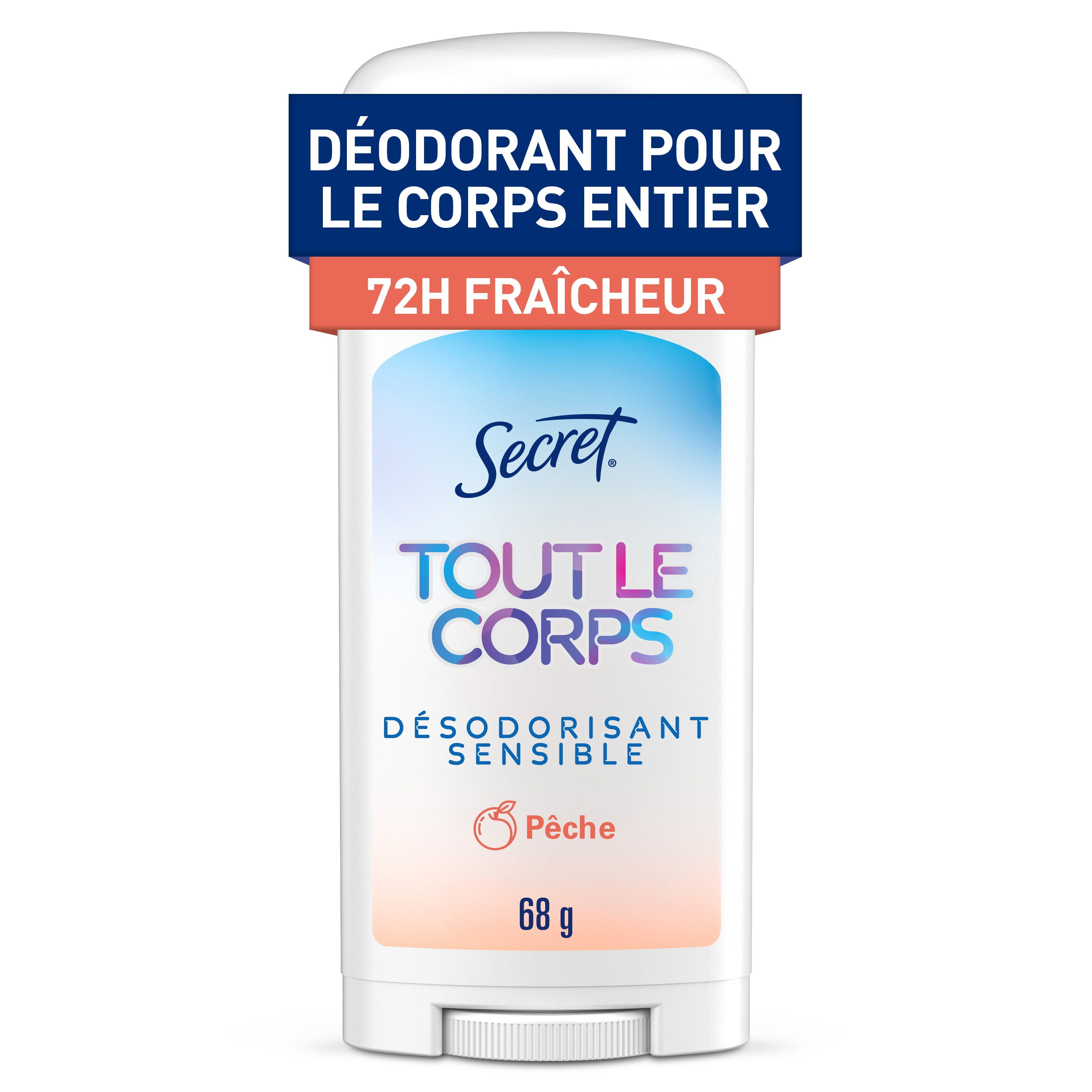 Secret Whole Body Stick Aluminum Free Deodorant for Women with notes of Peach & Vanilla, 68G