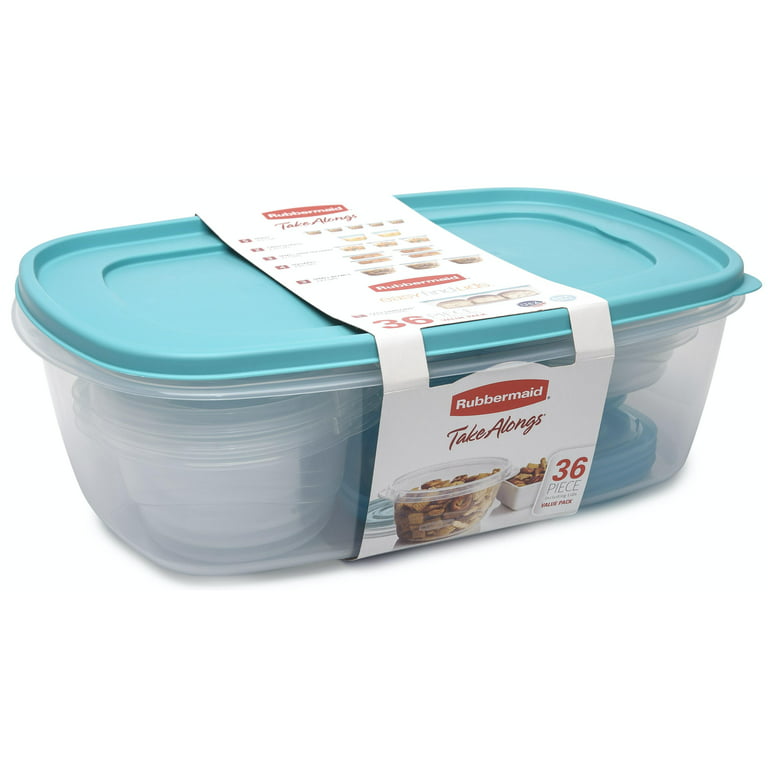 Rubbermaid - Mini Food Storage Containers, (0.5 Cup), (6 Pack)