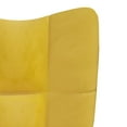 thumbnail image 2 of vidaXL Relaxing Chair Mustard Yellow Velvet, 2 of 6