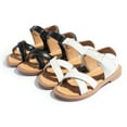 thumbnail image 5 of Meckior Toddler Sandals Open Toe Flat Summer Sandals for Little Kid, 5 of 6
