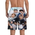 thumbnail image 4 of Stray Kids Men's Swim Trunks Quick Dry Beach Board Shorts with Pockets Mesh Lining Bathing Suits, 4 of 7