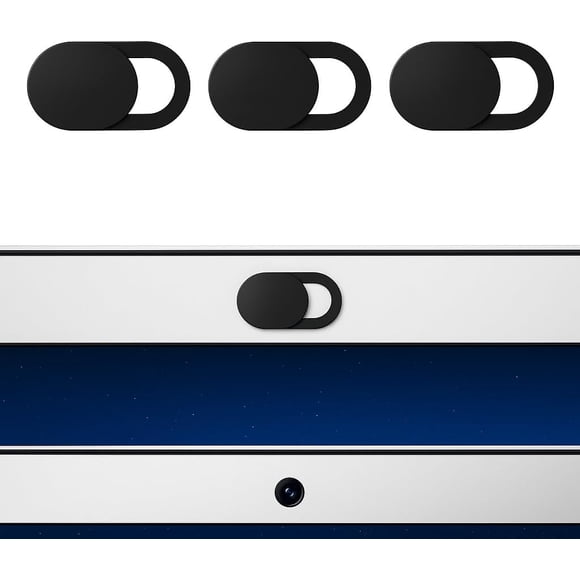 3 Pack Webcam Cover Slider for Laptop, Tablet and Smartphone, Ultra Thin 0.8 mm Camera Blocker with Strong Adhesive, Privacy Cover for Front Cameras on PCs, Phones, Desktops and Portable Devices