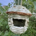 thumbnail image 4 of Colibrí casa hierba tejida de Pájaro aves casas de cría para colgar al - 16x15cm El 16x15cm shamjiam casa nido de colibrí, 4 of 8