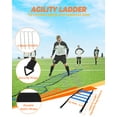 Kids' Speed & Agility Training Set 20ft Ladders, Cones, Hurdles