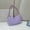 Purple, variant on Qiopertar Women's Shoulder Bag, Fashion Casual Handbag Messenger Bag Tote, Adjustable Strap Crossbody Purse for Work Travel Shopping Beach, White