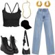 thumbnail image 3 of Pack 4 Tops De Mujer Crop Top Dama Canalé Blusas Mayoreo LOLE Crop Top, 3 of 5