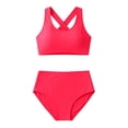 thumbnail image 5 of HAIJIE Women's Ruffle Shape Swimsuits 2026 Large Size Push Up Swimsuit with Cups Swimsuits Floral Print Tankini Sets for Women Beach Towel Wrap Skirt (Red,M), 5 of 6
