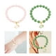 thumbnail image 1 of Pulsera de cuentas Hugo 2 pulseras para mujer decoración de joyería de cadena verde y rosa, 1 of 10