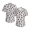 thumbnail image 3 of Yiaed Poodle Dog Print Women's T Shirt V-Neck Short Sleeve Shirt Casual Breathable Tee Summer Tops-XX-Large, 3 of 5
