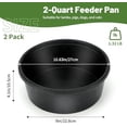 thumbnail image 2 of 2Pcs Rubber Feed Pan, 1 Gallon Horse Feed Bucket Utility Feed Bucket, 10.6 x 4.1Inches Rubber Bowl Chicken Dust Bath Livestock Water Bowl for Pig Goat Chicken Dogs Farm Small Animal, 2 of 7