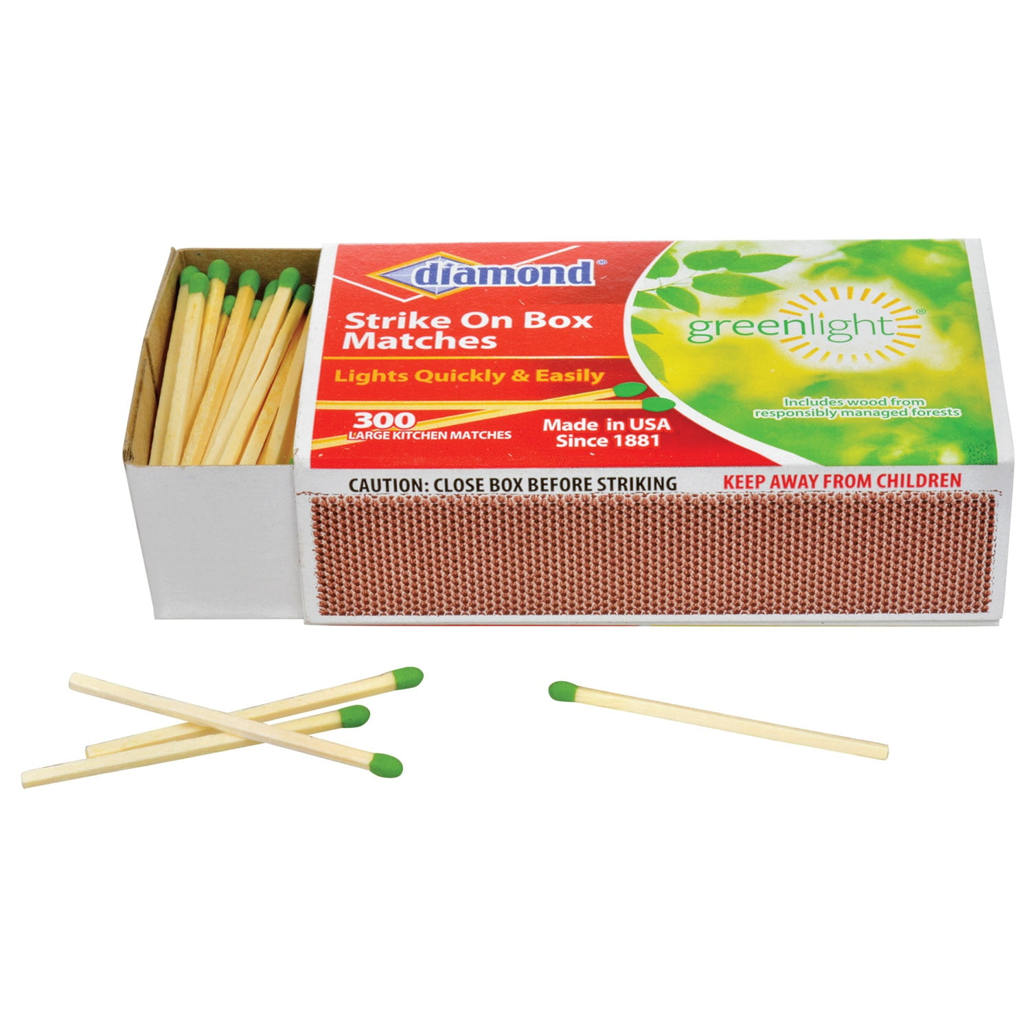 Matches - Large Kitchen Matches, 600-ct Pack - Perfect for Fireplace, Wood, Grill & More