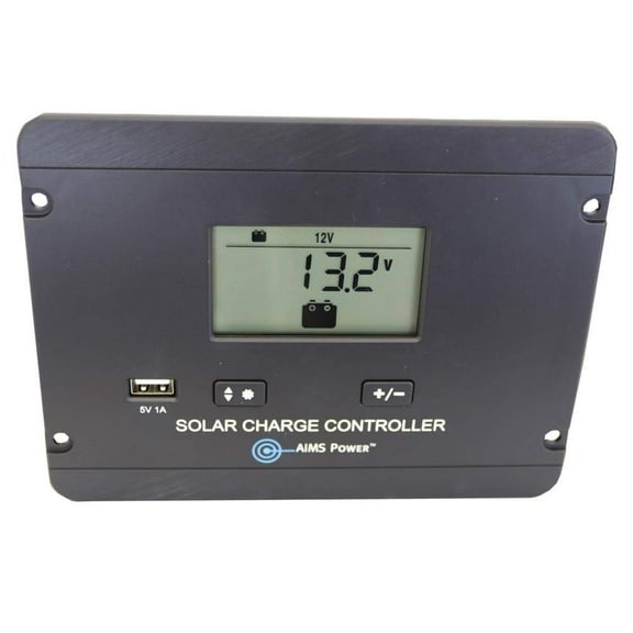 AIMS Power Flush Mount 30 Amp Solar Charge Controller 12/24V PWM CA2