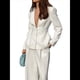 thumbnail image 3 of Blazer de Larga con Botones, Color Liso, Informal, con Escote en V Profundo para Mujer, para y Otoño. M, 3 of 7