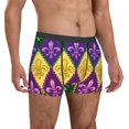 thumbnail image 4 of Salouo Mardi Gras4 Print Men's Boxer Briefs,Breathable Underwear Elastic Waistband Briefs for Men -Small, 4 of 8
