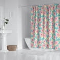 thumbnail image 2 of Pioneer Flower Floral Print Pattern Shower Curtain 72"x72" ,Bathroom Decorative Shower Curtains Set with 12 Hooks,Modern Waterproof Washable Shower Curtain, 2 of 6