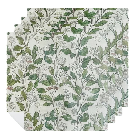 PHYHOO Party Cloth Napkins Dinner Table Napkins, Washable Reusable Polyester Napkins for Home Holiday Party Wedding Table Setting Decoration 2 PCS