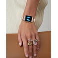 thumbnail image 7 of KOMI Bling Womens Band Compatible with Apple Watch Band 42mm 44mm 45mm Series 9 8 7 6 5 4 3 2 1 SE, Sparkle Diamond Replacement Bracelet Wristband, Cute Lucky Clover Dressy iWatch Band, Starlight, 7 of 7