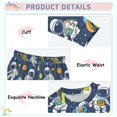 thumbnail image 4 of Dailycode Cotton Pajama Set Snug Fit Long Sleeve Top and Pants for 18M-8Y Cartoon Astronauts Planet Space, 4 of 7