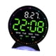 thumbnail image 5 of Reloj despertador digital, reloj de noche, reloj LED, relojes digitales para dormitorio y cocina. Negro Verde, 5 of 9